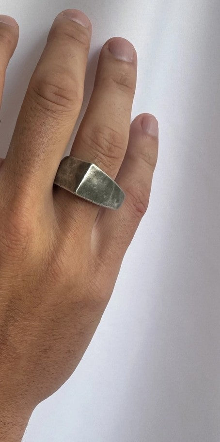 Men's Silver Wide Ring