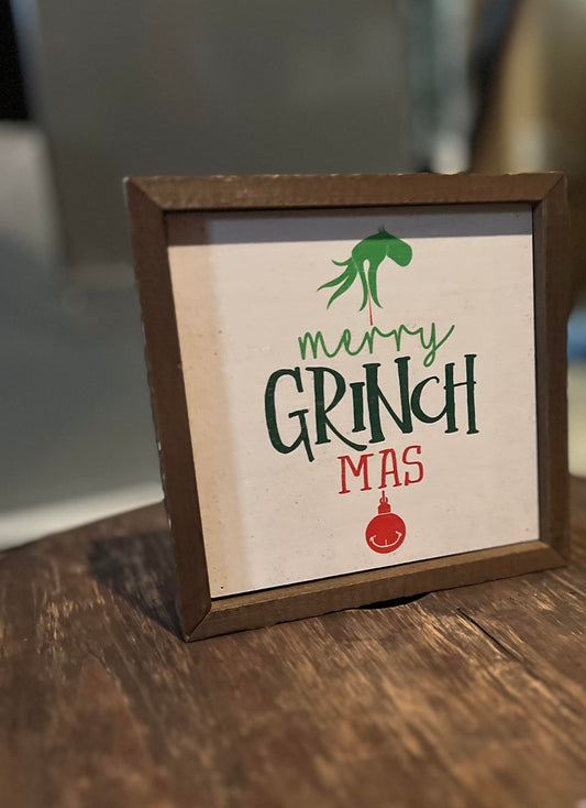 Merry Grinchmas Sign