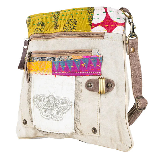Moth Design Crossbody Bag
