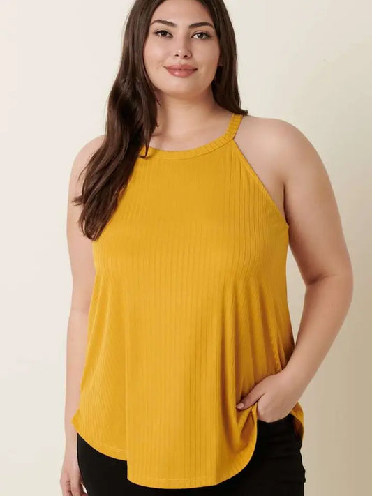 Knit Mustard Tank