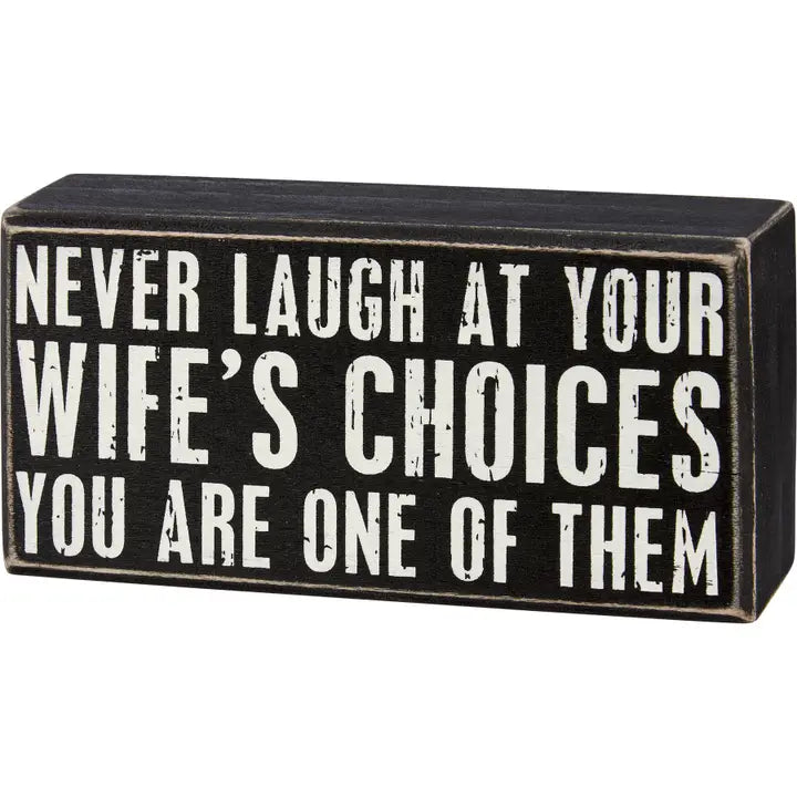 Wooden Box Signs