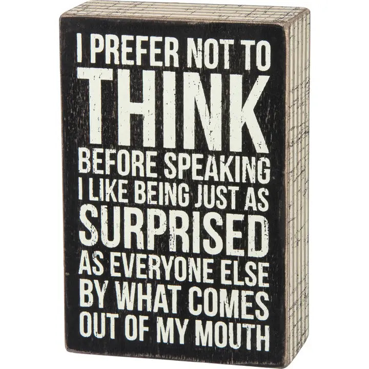 Wooden Box Signs