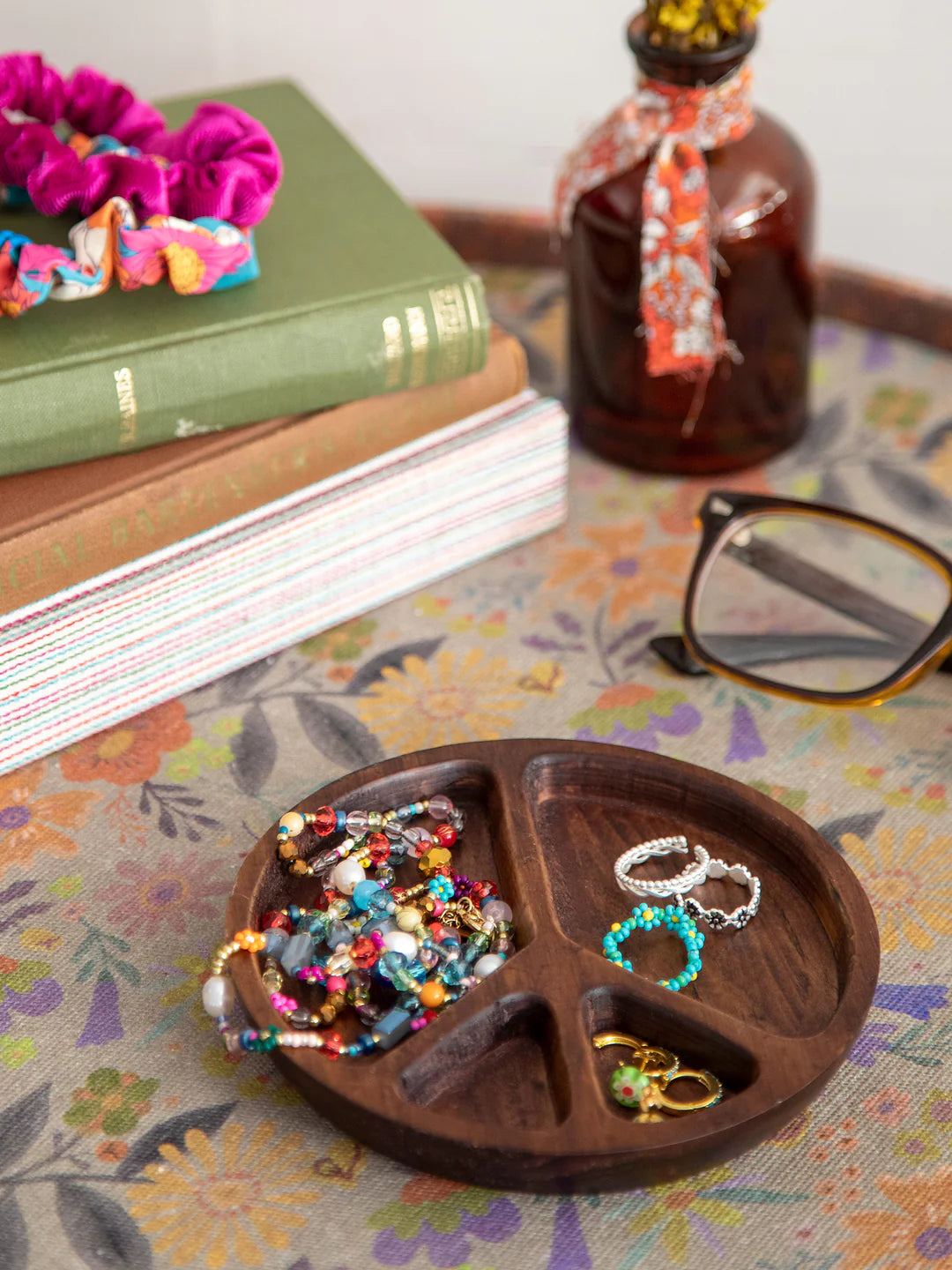 Carved Wood Trinket Dish
