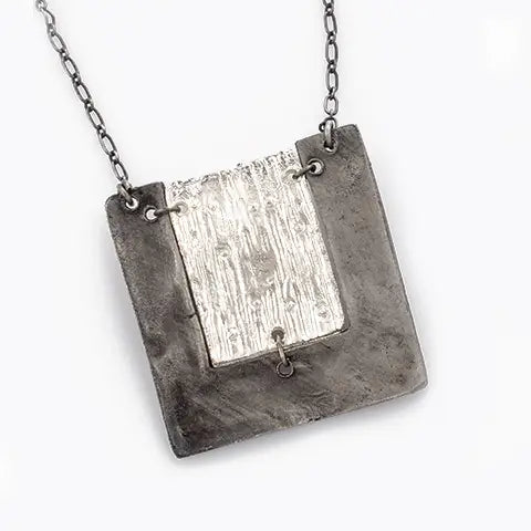 Abstract Square Necklace