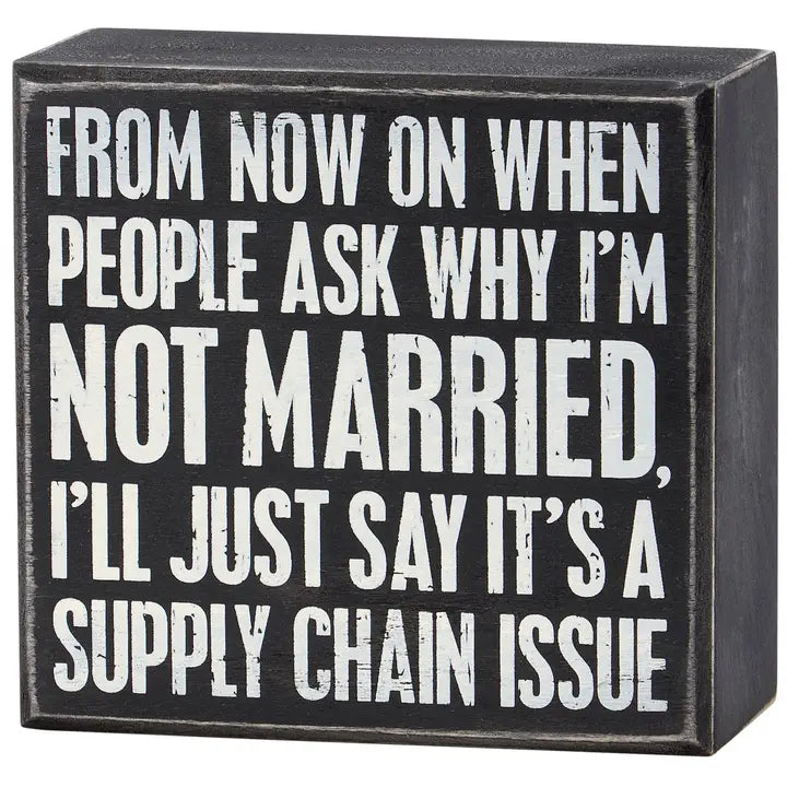 Wooden Box Signs