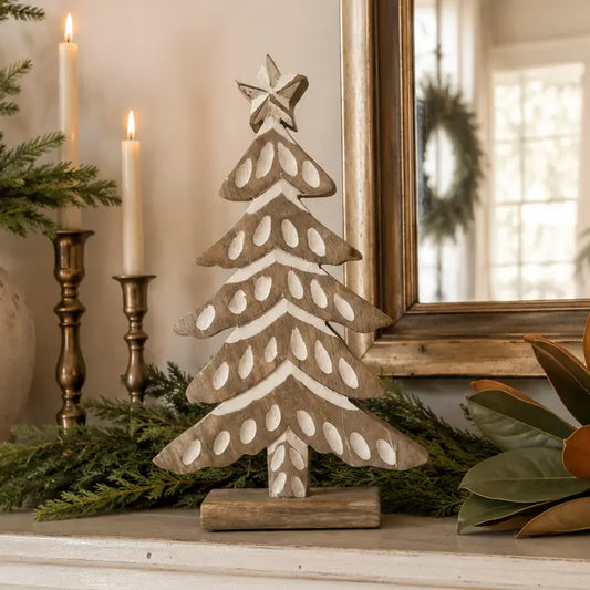 Winter Grace Wooden Tree